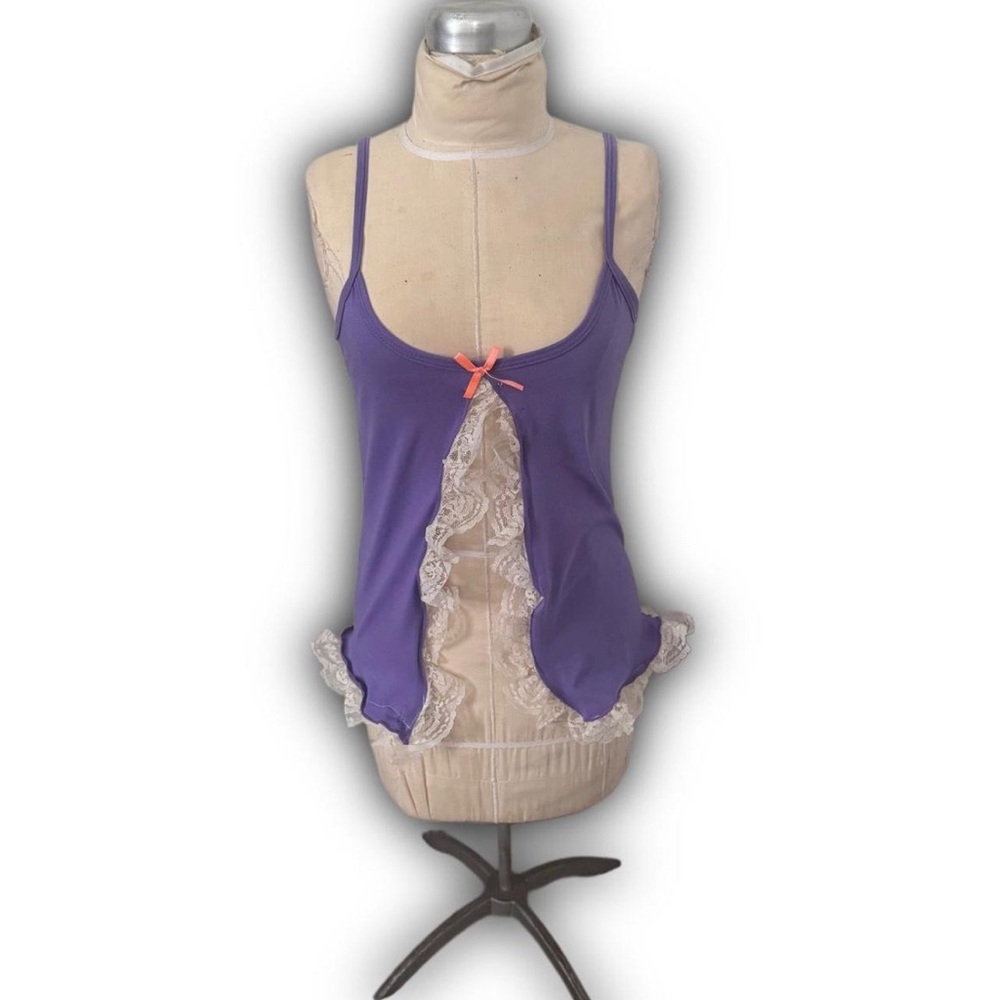 UPCYCLED Babydoll Lace Tank Top
